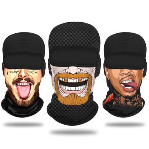 Image of Balaclava Mask 3D Print Full Face Mask Cooling Neck Gaiter Sun Protection Face Cover Mask Windproof Ski Mask