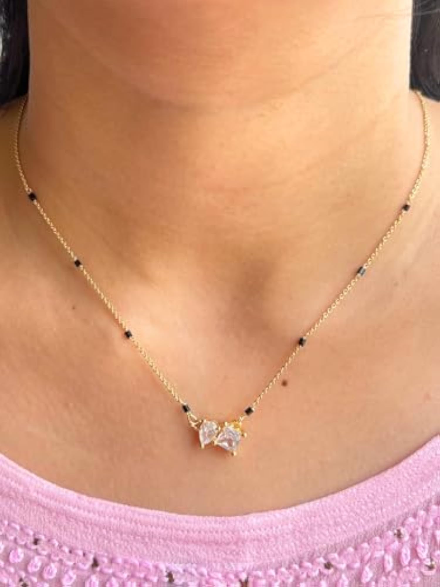 Plated Artificial Stones Mangalsutra, Everyday Elegance