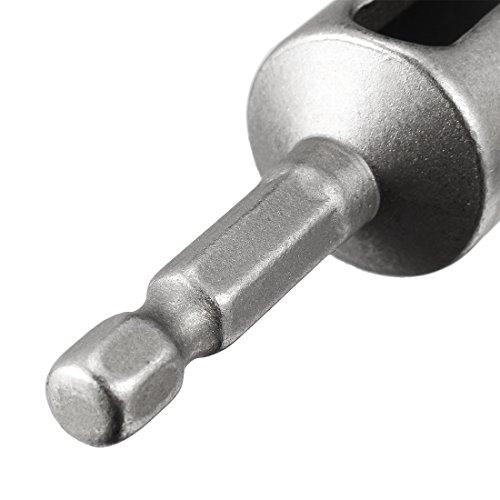 Uxcell 8Mm Nut Driver, 1/4" Quick-Change Hex Shank Slotted Drill Bit Socket Wrench Tool, 2.5 Inch Length #TOP4