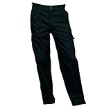2 bolsillos laterales. Portwest - Pantalones de trabajo Modelo Combat para hombre caballero (Cintura 102cm / Reg/Negro)