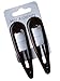 Pair of Large Tort Hair Clips Snap Bendies Sleepies 9cm (3.5")