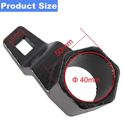 BOOMSTART 50mm Kurbelwellen Schraubenschlüssel Kurbelwellenschlüssel Sechskant Kurbelwellen Steckschlüssel Kurbel Riemenscheibe Halter Werkzeug für Honda für Accord für Civic