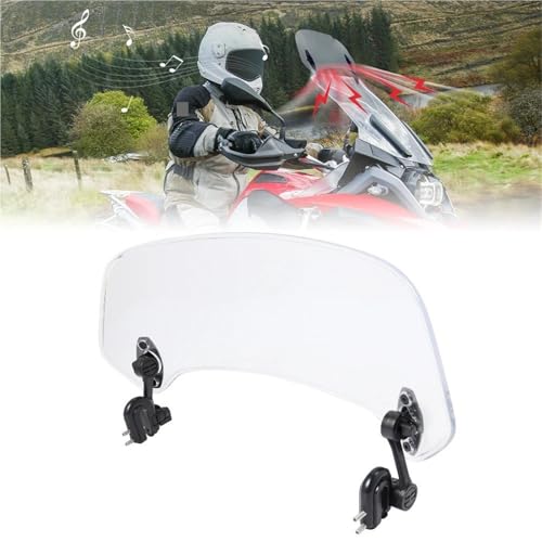 Extension pare-brise moto VFR 800 réduction bruit et vent spoiler déflecteur VTEC - 4