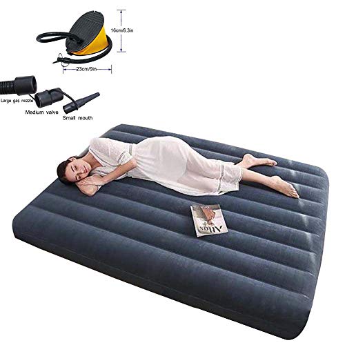 JHKJ Inflatable Air Mattress Low-Profile Bed with External Air Pump Ultralight, Inflatable& Compact Hiking Air Mattress Compact Air Mattress Cot