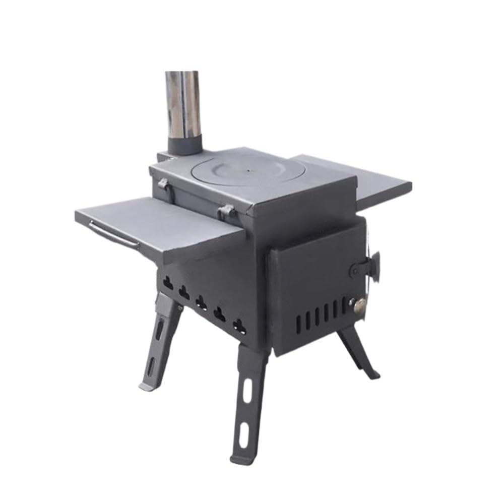 Stove heater, camping wood stove Outdoor Wood Stove Portable Tent Camping Picnic Fire Heating fire pits for garden(Medium)