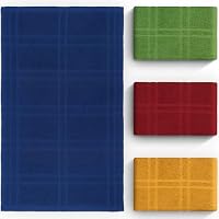 DecorRack Large Kitchen Towels, 100% Cotton, Plaid Rags, 15 x 25, Assorted — image 3