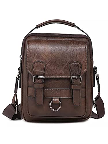 Bolsa Masculina Transversal 100% Couro Legitimo (Marrom)