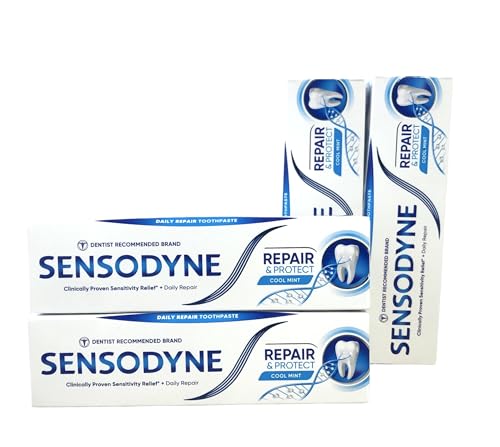Sensodyne 4 x Pasta de Dientes Repara y Protege 75 ml