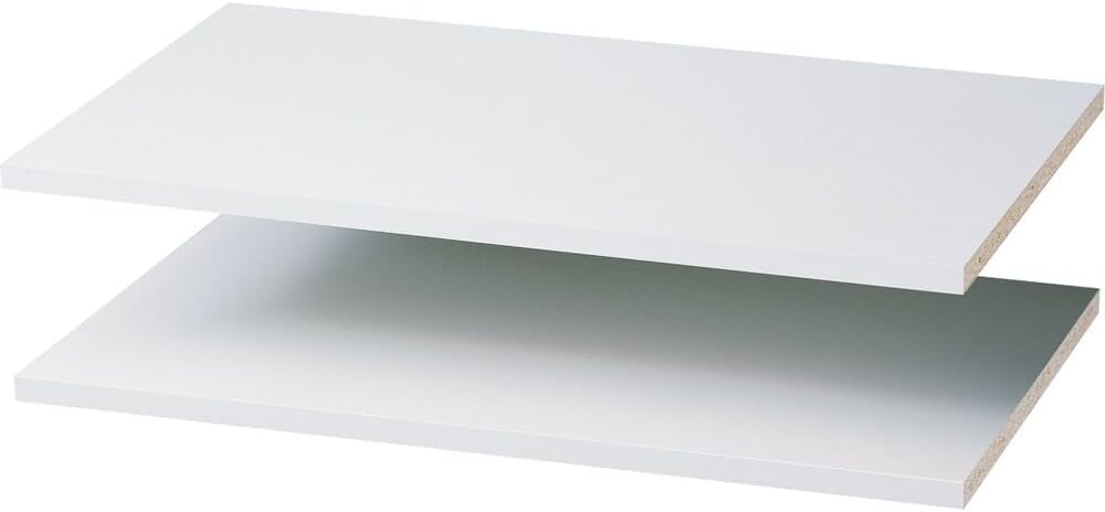 Easy Track 5040582 0.625 x 34.87-23.87 x 14 in. Create Collection Wood Laminate Shelf Divider White
