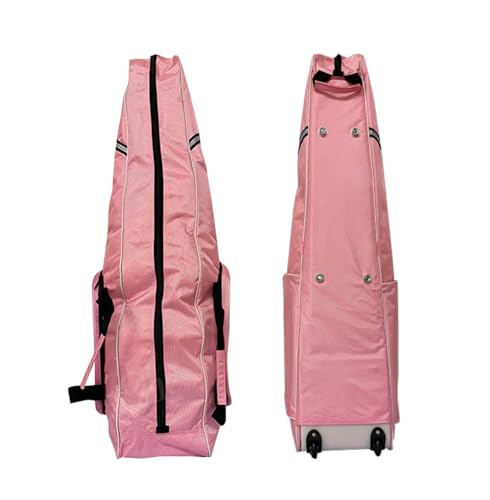 TBQATNTS Fencing Suit Pull Rod Type Sword Bag, Fencing Equipment Bag, Pink