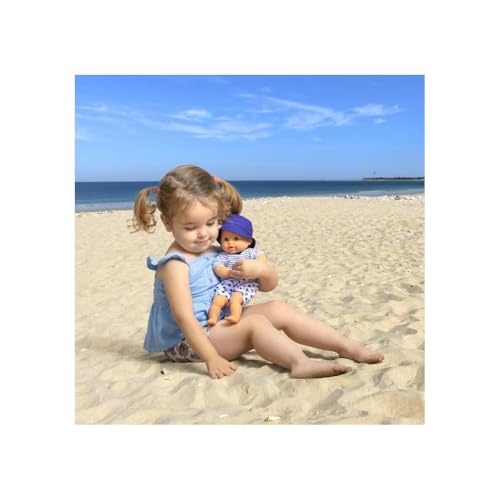 Muñeca Corolle Bebe Bath Marin de 12 pulgadas con juguete de ballena miniatura 6