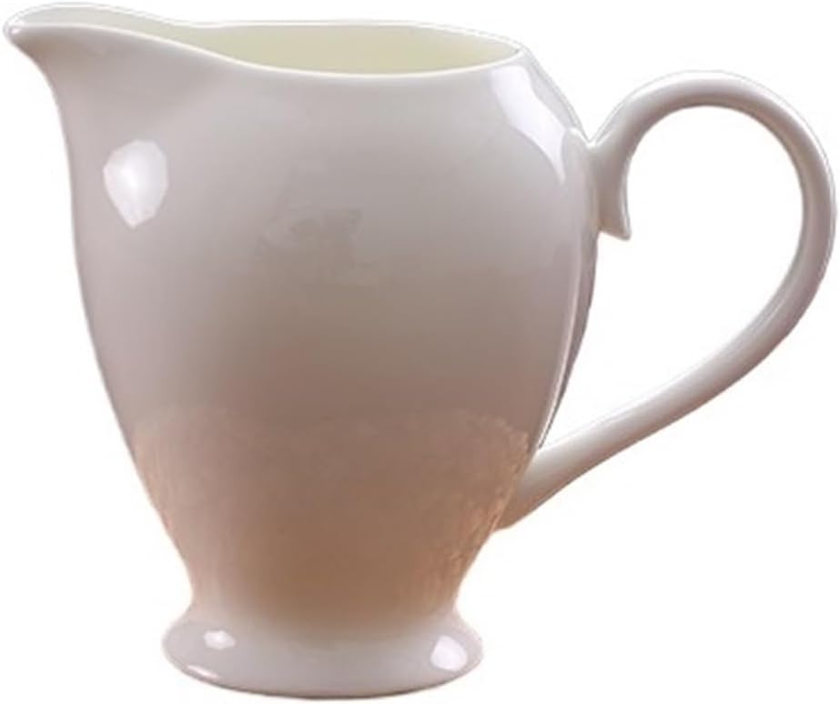 Gravy Boat White Fine Porcelain Gravy Boat 11Oz Gravy Boat for Gravy, Warming Sauces, Salad Dressings, Milk Gravy Jug
