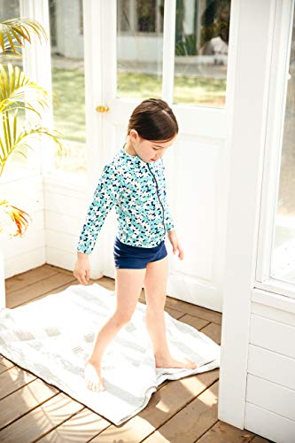 Image of VAENAIT BABY Girls Rash Guard Swimsuit UPF 50+ Long Sleeve Toddler Bathing Suit Ribbon Stawberry Floral Fruit for 2~8Years