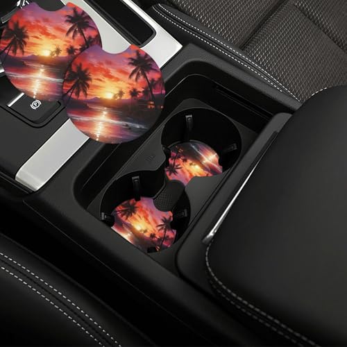 Portavasos de Auto Juego 2 Piezas Negro Antideslizante miniatura 1
