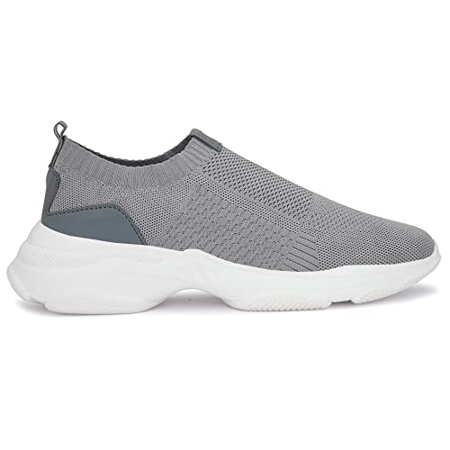 Image of HAUTTON Men's Stylish Light-Weight Breathable Sneakers | Casual Running Ultra Soft Socks Slip-On Padding Walking, Gym Shoes