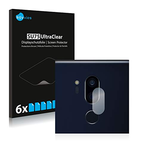 savvies Protector Pantalla Compatible con LG G7 ThinQ (Cámara) (6 Unidades) Pelicula Ultra Transparente