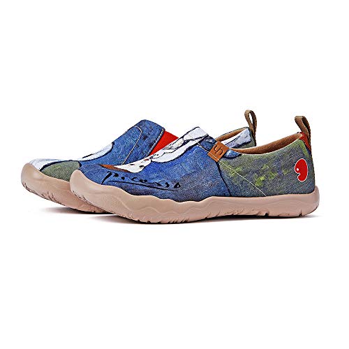 Uin Women's Lightweight Sneakers Slip Ons Walking Casual Fashion Art Painted Thai Travel Holiday Shoes Child With Dove (40) #TOP4