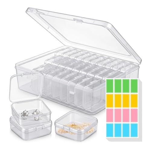 YALiya 30 Pièces Mini Boîte Rangement en Plastique, avec Couvercle