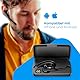 NK Kabelloser Bluetooth 5.0 Ohrhörer mit 450 mAh Ladeetui, Freisprechfunktion, Mikrofon, klarer Sprachaufnahme-Technologie, 100 mAh Akku; Sehr leicht – Für iPhone und Android, Schwarz