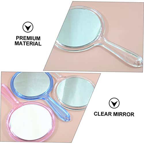 Espejo de Maquillaje Portátil de Mano Blanco con Luz LED miniatura 3
