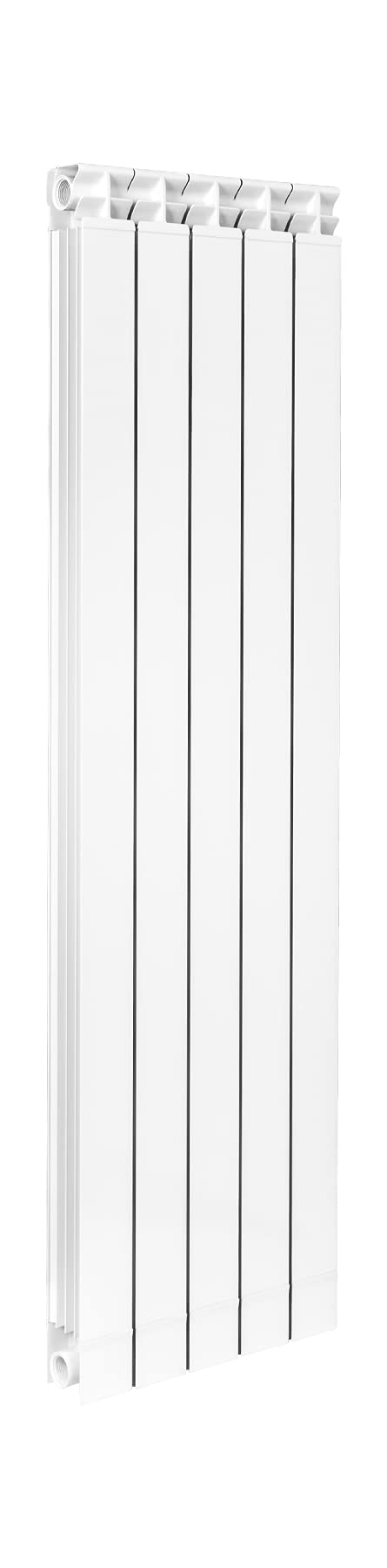 Fondital 82IAM01405 Radiatore in alluminio estruso Garda DUAL 80, 1400 mm, 5 elementi, bianco
