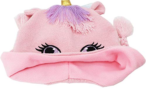 Kids Boys Girls Toddler Unicorn Knit Beanie Winter Earflap Hat Warm Fleece Lined Hat for Baby Toddler4