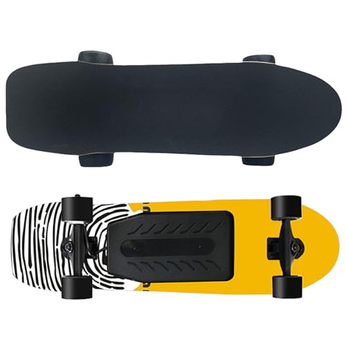 WACLMOTAKE MonopatíN EléCtrico, E-Longboard De 7 Capas De Arce para Desplazamientos Urbanos, con Mando A Distancia, Ruedas De PU Resistentes Al Desgaste, para Principiantes Single-Drive-26km
