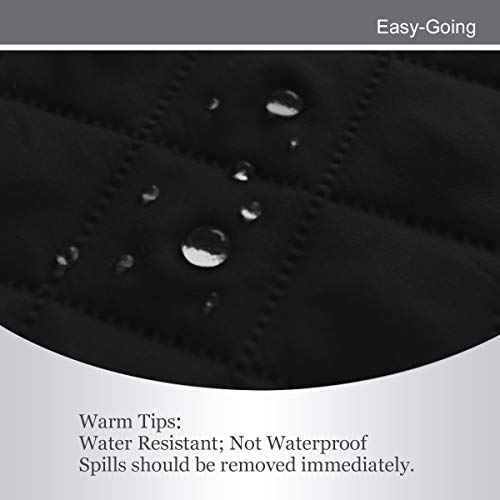 Image of Easy-Going Sofa Slipcover Reversible Sofa Cover Water Resistant Couch Cover Furniture Protector with Elastic Straps for Pets Kids Children Dog Cat(Sofa, Black /Black)