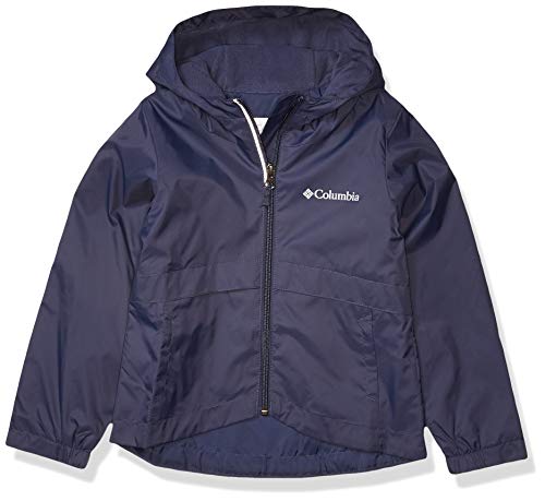 Columbia Girls' Big Rain-Zilla Jacket, Waterproof, Reflective, Nocturnal, Medium