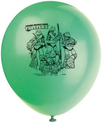 Teenage Mutant Ninja Turtles 12" Balloons - Birthday & Theme Party Supplies - 8 per pack