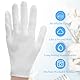 Bewudy 4 Paar Weiße Handschuhe Baumwolle, Weiche Baumwollhandschuhe Elastische Stoffhandschuhe Care Baumwollhandschuhe Weiße Handschuhe Schützenfest Für Tägliche Arbeit Hautpflege Schmuck Untersuchen