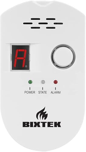 Detector de fugas de gas natural combustible enchufable para el hogar, alarma de fugas de gas natural de gas natural de gas natural de metano