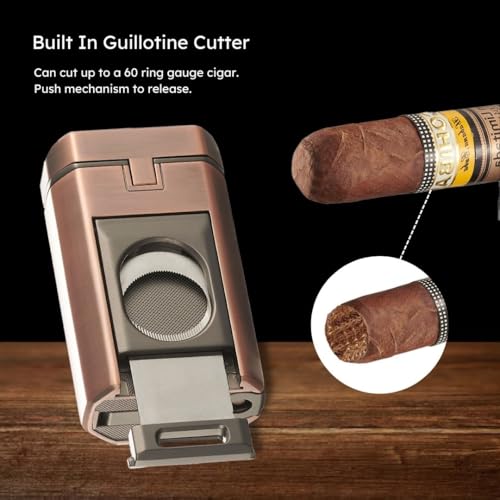 Encendedor Visol Quad Flame Butano con Cortador Integrado miniatura 3