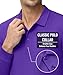 MAGNIVIT Men's Outdoor Sport Performance Polo Long Sleeve Summer Shirt Work Tctical Top Tee Shirt Purple 2XL