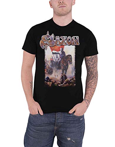 T-Shirt Saxon Crusader Coupe Confortable pour Homme Taille S