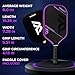 Beesoul Pickleball Paddle, T700 Carbon Fiber Thermoformed Pickle Ball Paddles for Max Spin, Power & Control, 16mm Power Honeycomb Core, Enlarged Sweet Spot, Comfort Grip for All Skill Levels