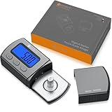 Neoteck Digital Turntable Stylus Force Gauge 0.01g/5.00g with Blue LCD Backlight Turntable Stylus Pressure Gauge with 5g Weight & Leather Case Accurate Tracking for Tonearm Phono Cartridge-Grey
