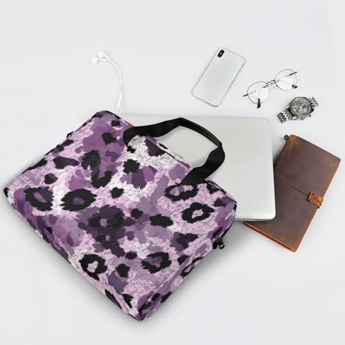 Bolsa maletín para portátil 15.6 pulgadas morado estampado miniatura 7
