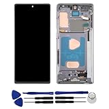 OYOGOYOG Ecran pour Samsung Galaxy Note 20, Note 20 5G, SM-N980F, SM-N980F/DS, SM-N981B, SM-N981U Vitre Tactile LCD Assemblé Complet sur Châssis Remplacement (Sans lecteur d'empreintes digitales,Noir)