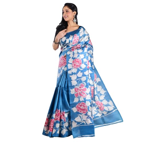 3stones pure silk saree in pure silk – image 2