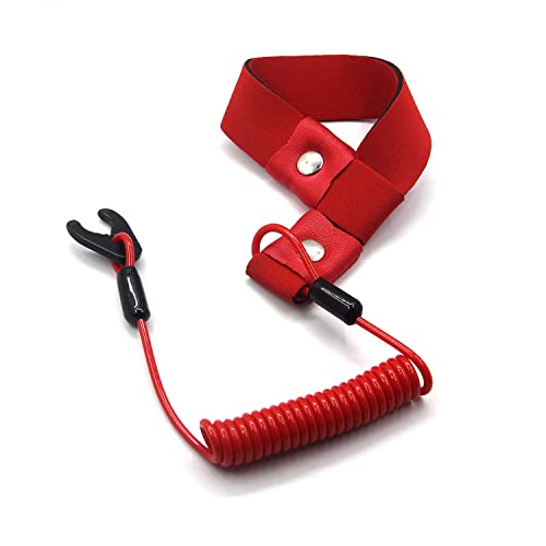 RKURCK 4 Pack Stop Kill Switch Safety Lanyard Band Engine Motor Tether for All Kawasaki Jet Ski JS JT JH JB JF 300 440 550 650 750 800 900 1100 1200 1500 92072-3809 - Thumbnail 3