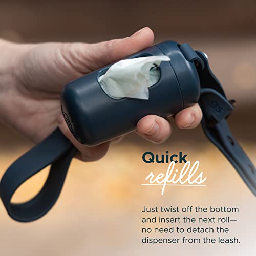 Diggs Dog Poop Bag Dispenser/Holder For Leash - Metal Snap Leash Clip - Case For Poop Bags -Doggie Bag Holder #TOP3