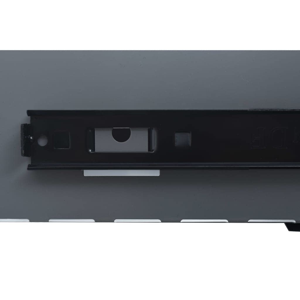 Stół warsztatowy ze stali, 120 x 60 x 85 cm, czarny, z szufladą, nóżki z regulacją wysokości, przechowywanie narzędzi, szafy, idealny do warsztatu, garażu, dla majsterkowiczów