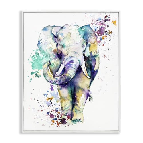 Street Style Speckled Elephant, 16 x 20 Inch Framed Giclée Print