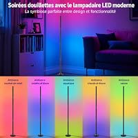 Aogled RGB Stehlampe Dimmbar 160cm mit App & Fernbedienung – Ansicht 3