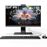 PC todo en uno con pantalla táctil Quad-Core N95 (hasta 3, ratón y teclado