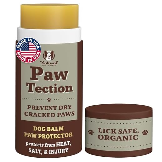 Natural Dog Company PawTection – Cera para protección de las almohadillas de las patas del perro, recomendada para andar por asfaltos calientes, con sal o nieve, producto orgánico y vegano