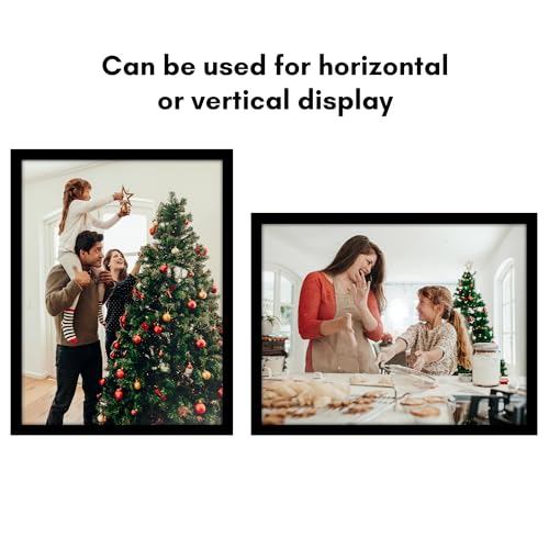 Americanflat 22x29 Poster Frame with Polished Plexiglass - Black Picture Frame - Wide Photo Frames Made of Engineered Wood for Vertical or Horizontal Wall Display - Epic Collection - Black