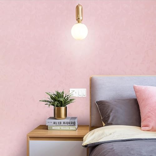 Image of Pink Peony Rose Self-Adhesive Wallpaper 45x300cm | Embossed Floral Wall Sticker for Bedroom, Kids' Room & Hall | DIY Decorative Wall Covering Sheet