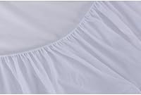 Vista 6 de Protector de colchón de plástico de vinilo estilo sábana ajustable cubierta de colchón impermeable transpirable - Protección contra mojar la cama